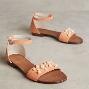 Anthropologie Morena Gabbrielli Pearl Sandals